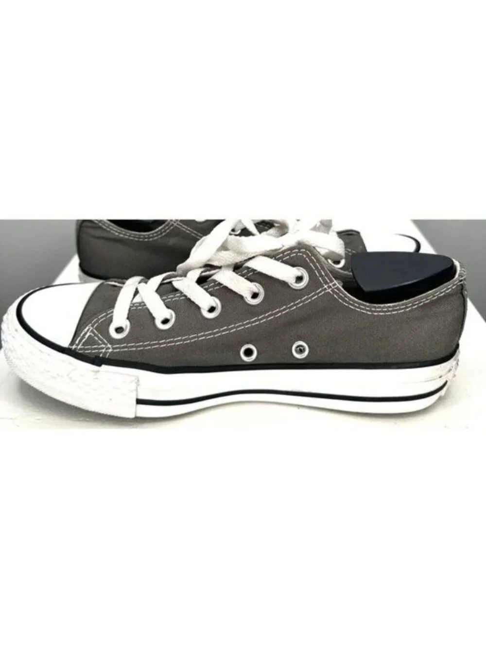 Converse Chuck Taylor All Star Ox Gray Low Top Sneakers Mens 4 Womens 6 Canvas - Picture 7 of 12